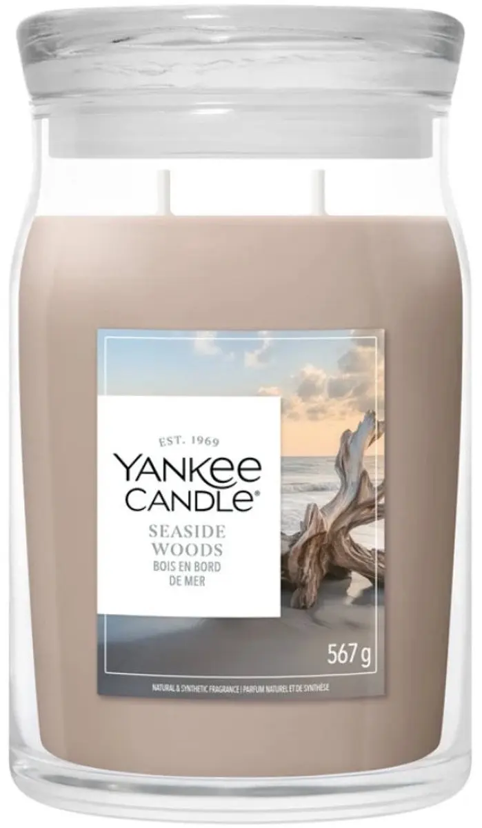 Yankee Candle Seaside Woods Geurkaars 567g - afbeelding 3 van 3