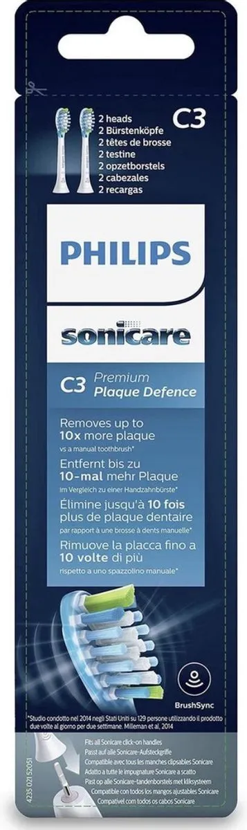 Philips Sonicare AdaptiveClean HX9042/07 Opzetborstels - 2 Stuks - Kleurenmix
