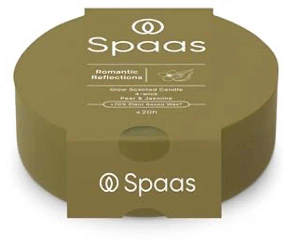 Spaas Glow 4W Geurkaars Romantic Reflections - 20 Uur - afbeelding 6 van 6