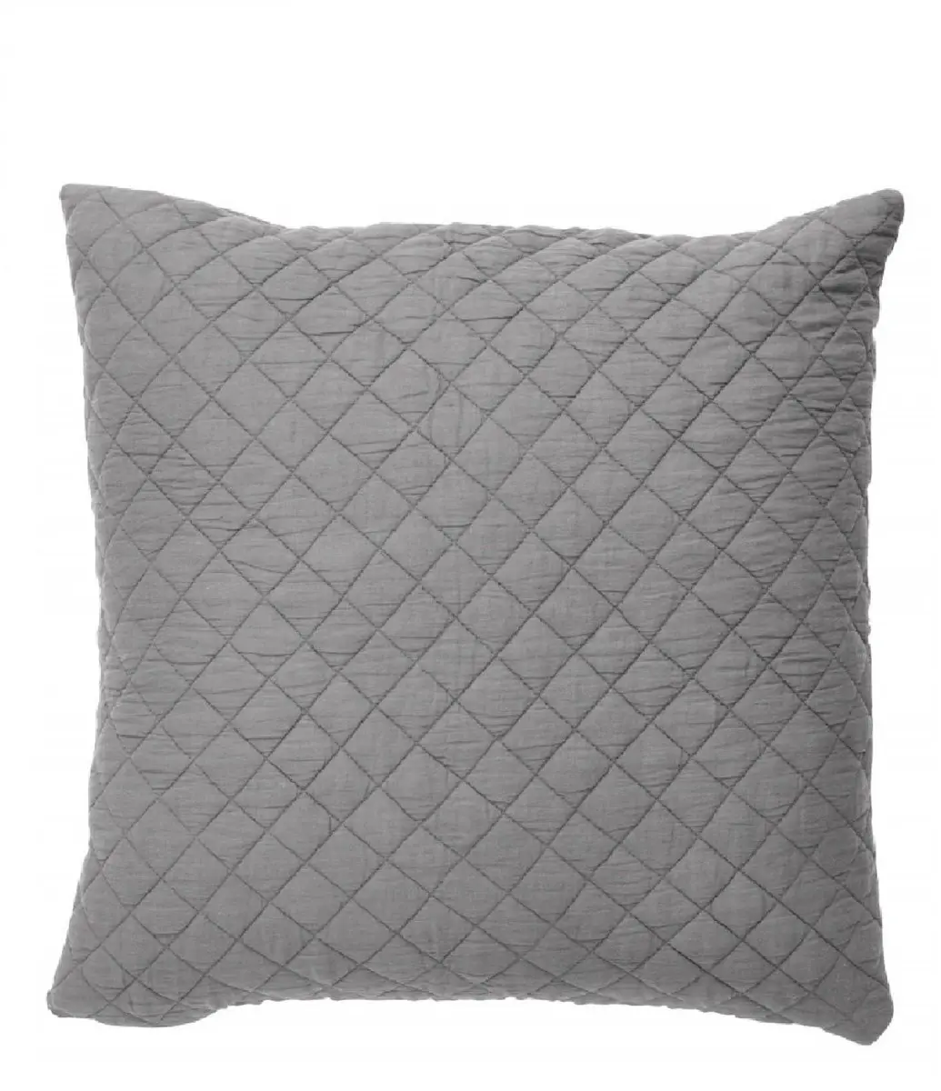 Nordal Sierkussen Hoes Vallby grijs 50 x 50 cm voorzien van rits