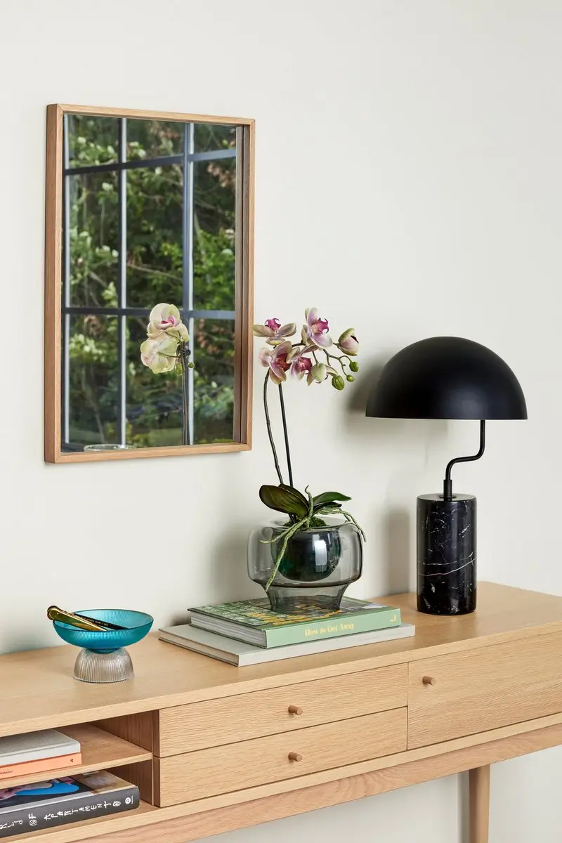 Hübsch Depth Nature Spiegel 60x40cm Licht Eiken - afbeelding 2 van 5