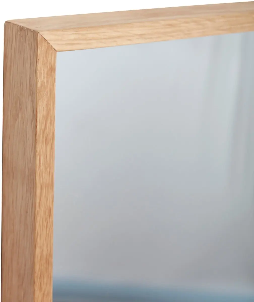 Hübsch Depth Nature Spiegel 60x40cm Licht Eiken - afbeelding 4 van 5