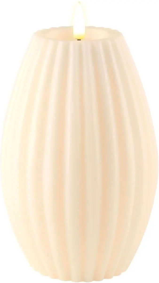Deluxe Homeart Cream Stripe LED Ribbelkaars