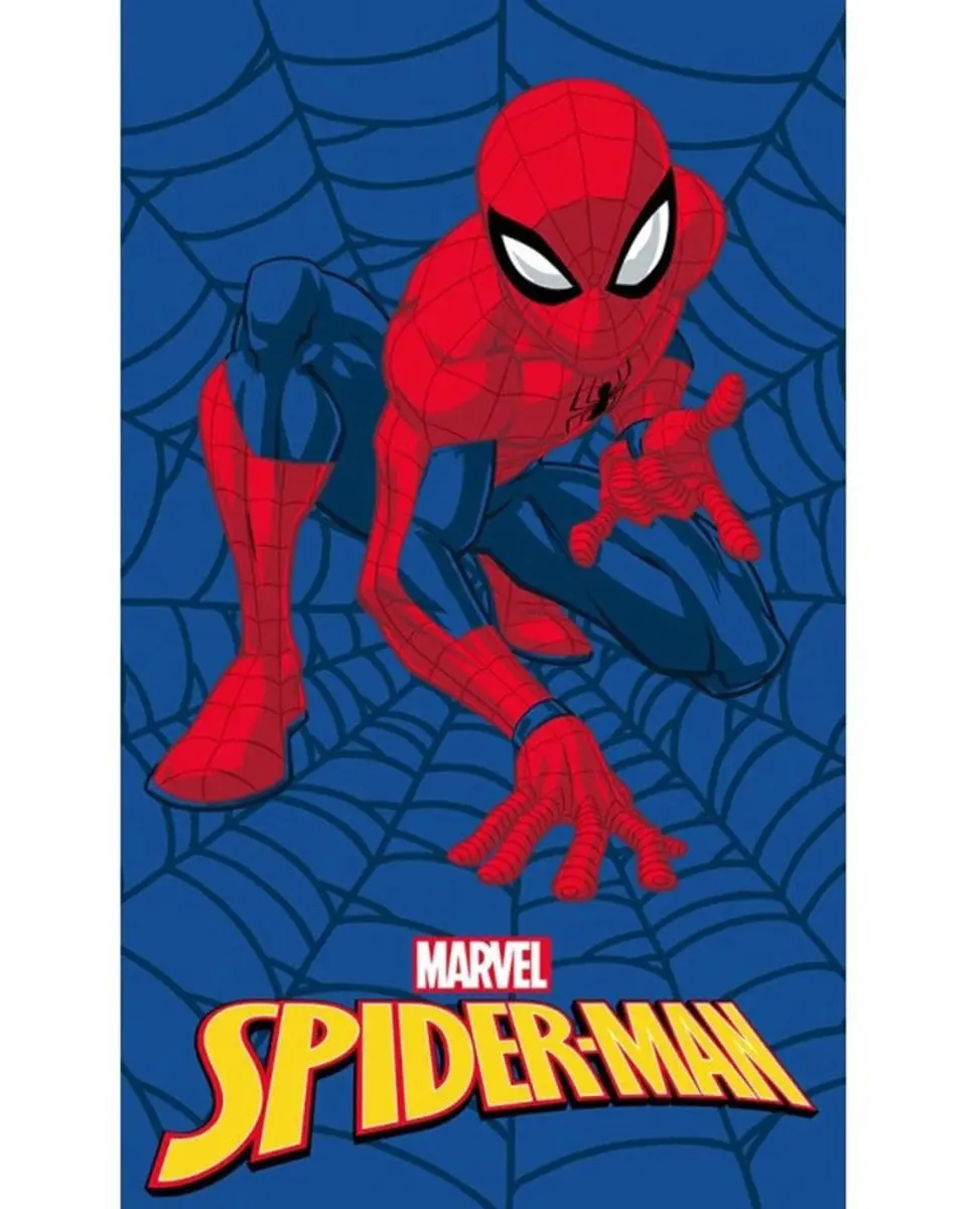 Spiderman Web hand- en gezichtshanddoek, handdoek 30x50cm