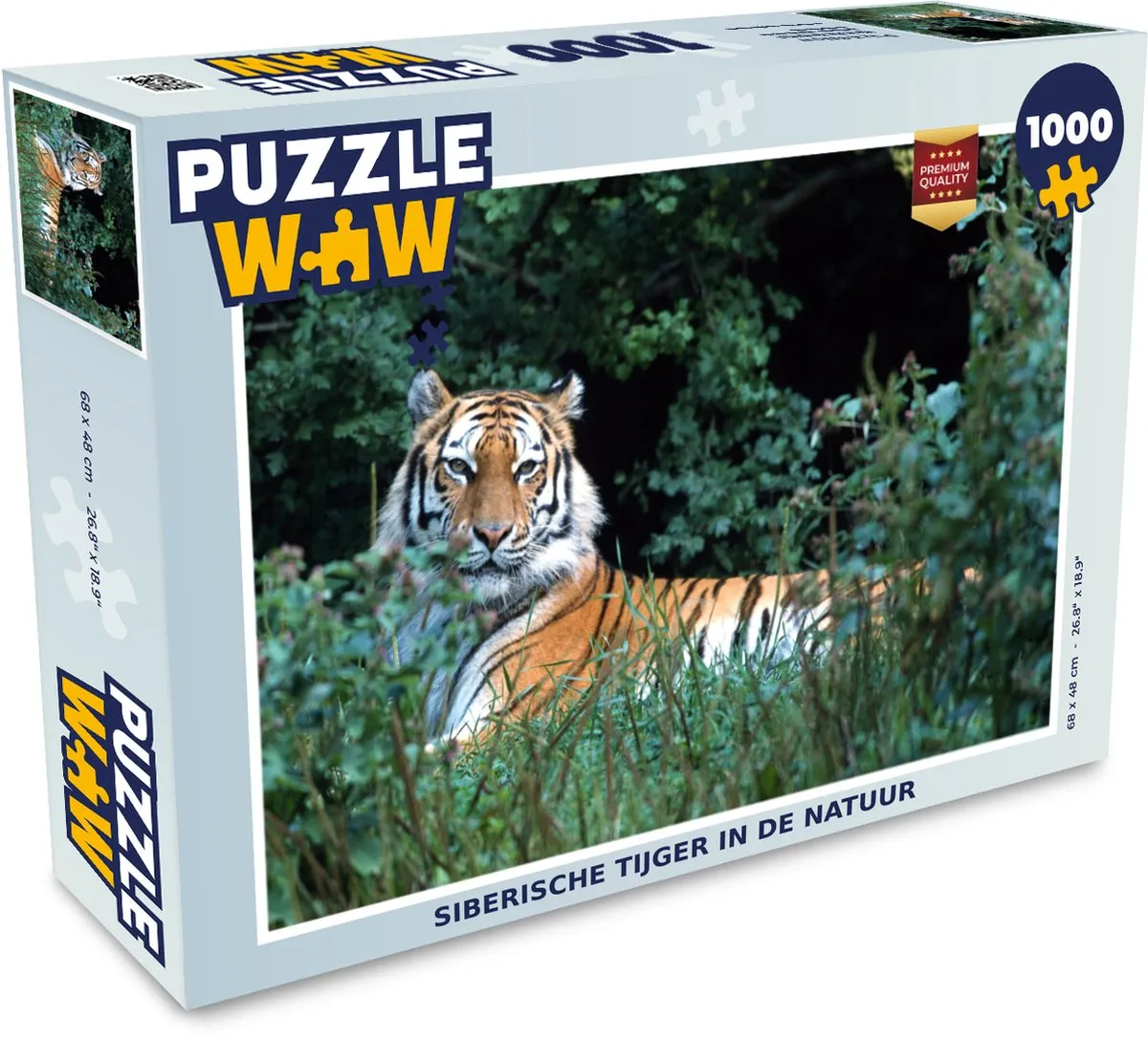 PuzzleWow Tijger Legpuzzel 1000 Stuks
