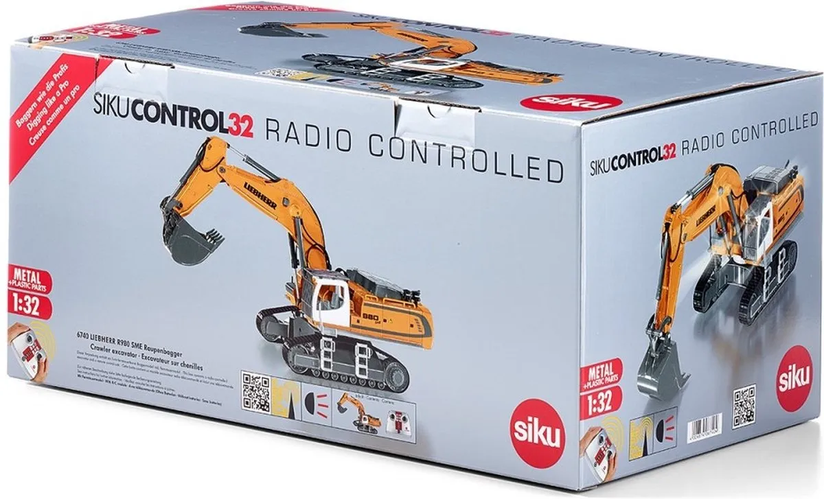 SIKU 6740 Liebherr R980 Rupsgraafmachine - Geel