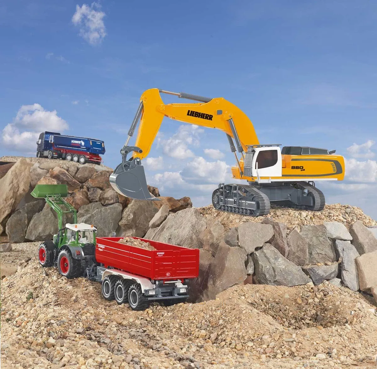 SIKU 6740 Liebherr R980 Rupsgraafmachine - Geel - afbeelding 6 van 6