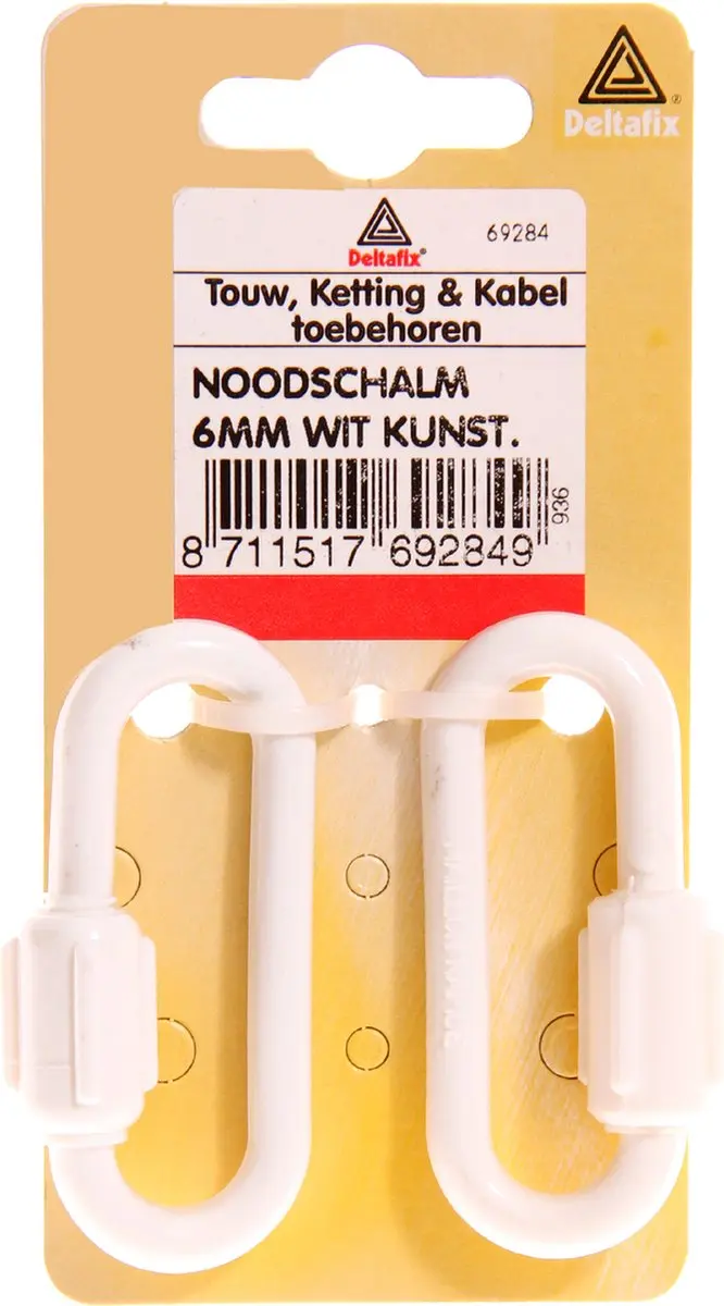 Deltafix Noodschalm Kunststof Wit 6mm