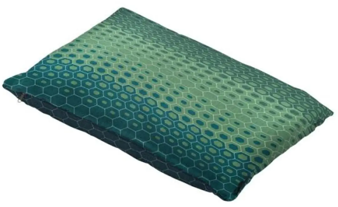Sierkussen 50x30 met paspel Suzy blue (p)