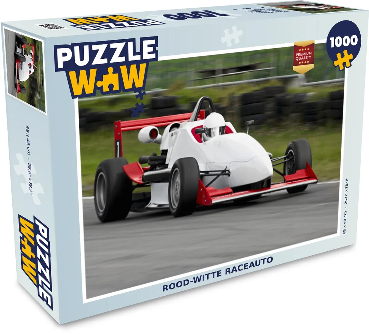 PuzzleWow Raceauto Legpuzzel 1000 Stuks - Multicolor