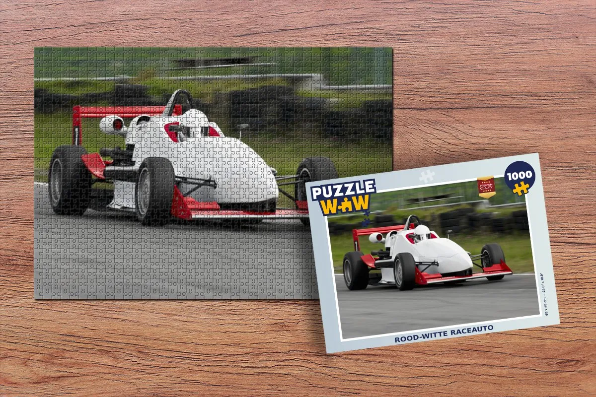 PuzzleWow Raceauto Legpuzzel 1000 Stuks - Multicolor