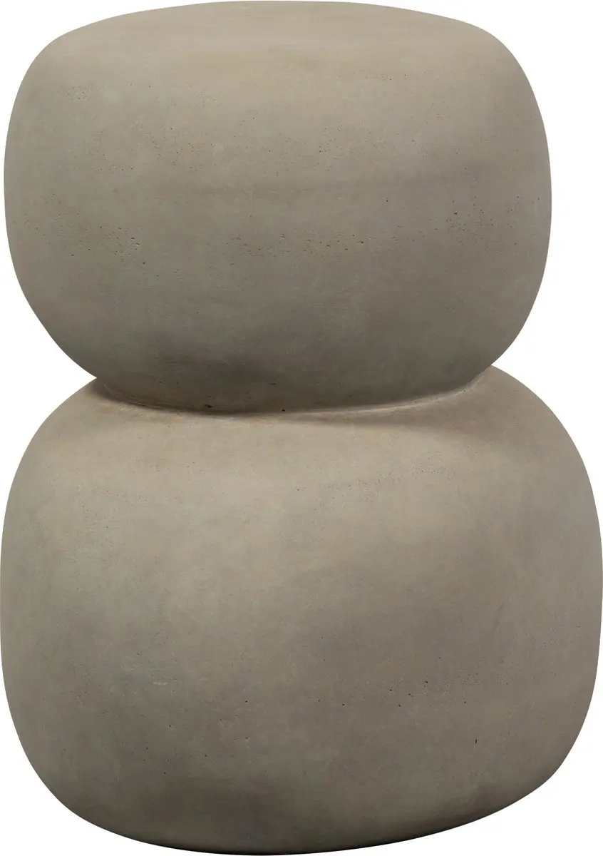WOOOD Oda Bijzettafel Betonlook 41x35cm Grijs - afbeelding 2 van 6