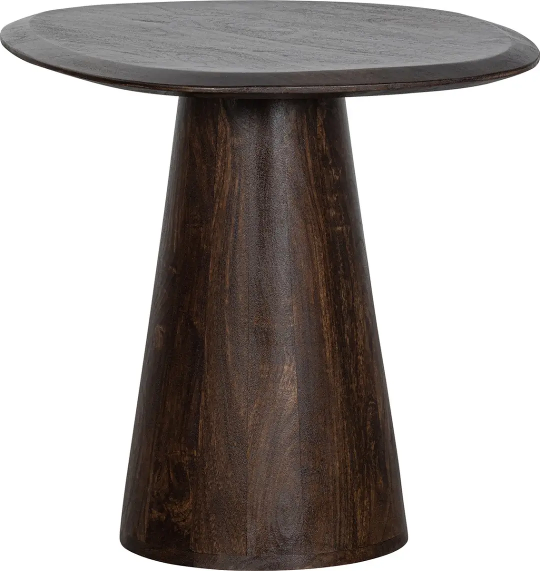 WOOOD Posture Bijzettafel Mangohout Walnoot 60x50cm - afbeelding 2 van 6