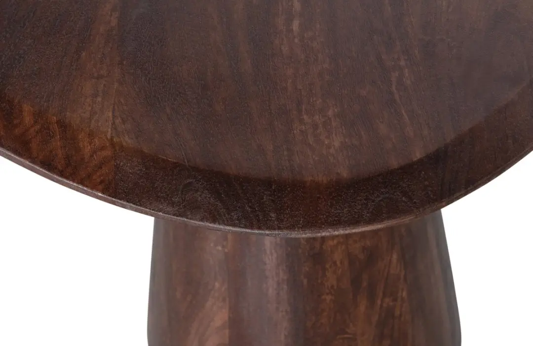 WOOOD Posture Bijzettafel Mangohout Walnoot 60x50cm - afbeelding 4 van 6