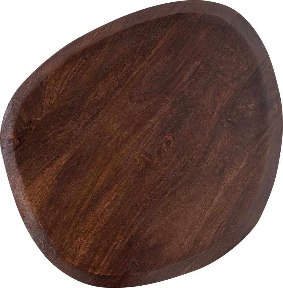 WOOOD Posture Bijzettafel Mangohout Walnoot 60x50cm - afbeelding 5 van 6