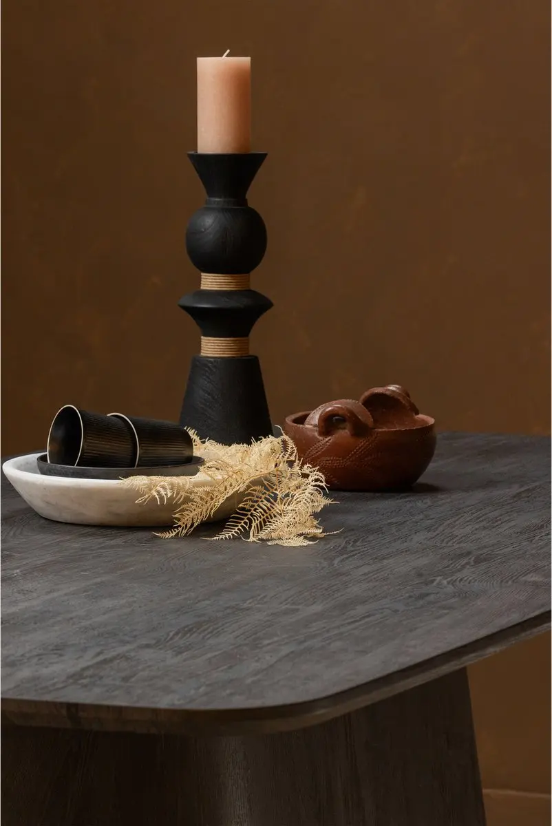 WOOOD Leah Eettafel Donkerbruin 200x105cm - afbeelding 5 van 6