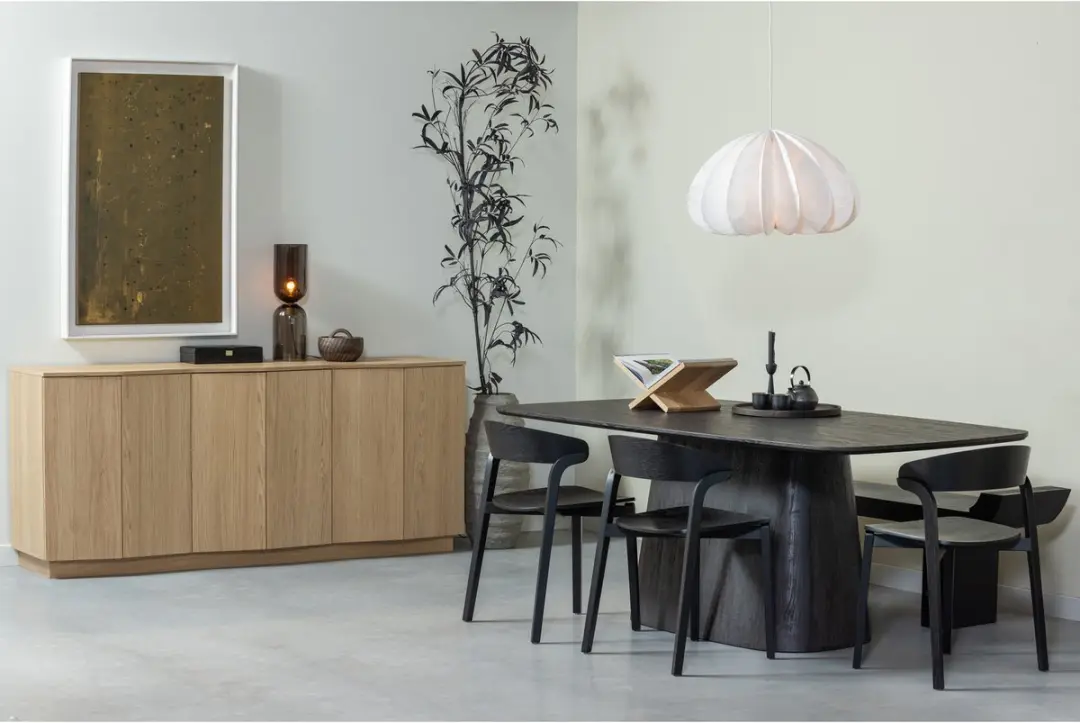 WOOOD Leah Eettafel Donkerbruin 200x105cm - afbeelding 3 van 6
