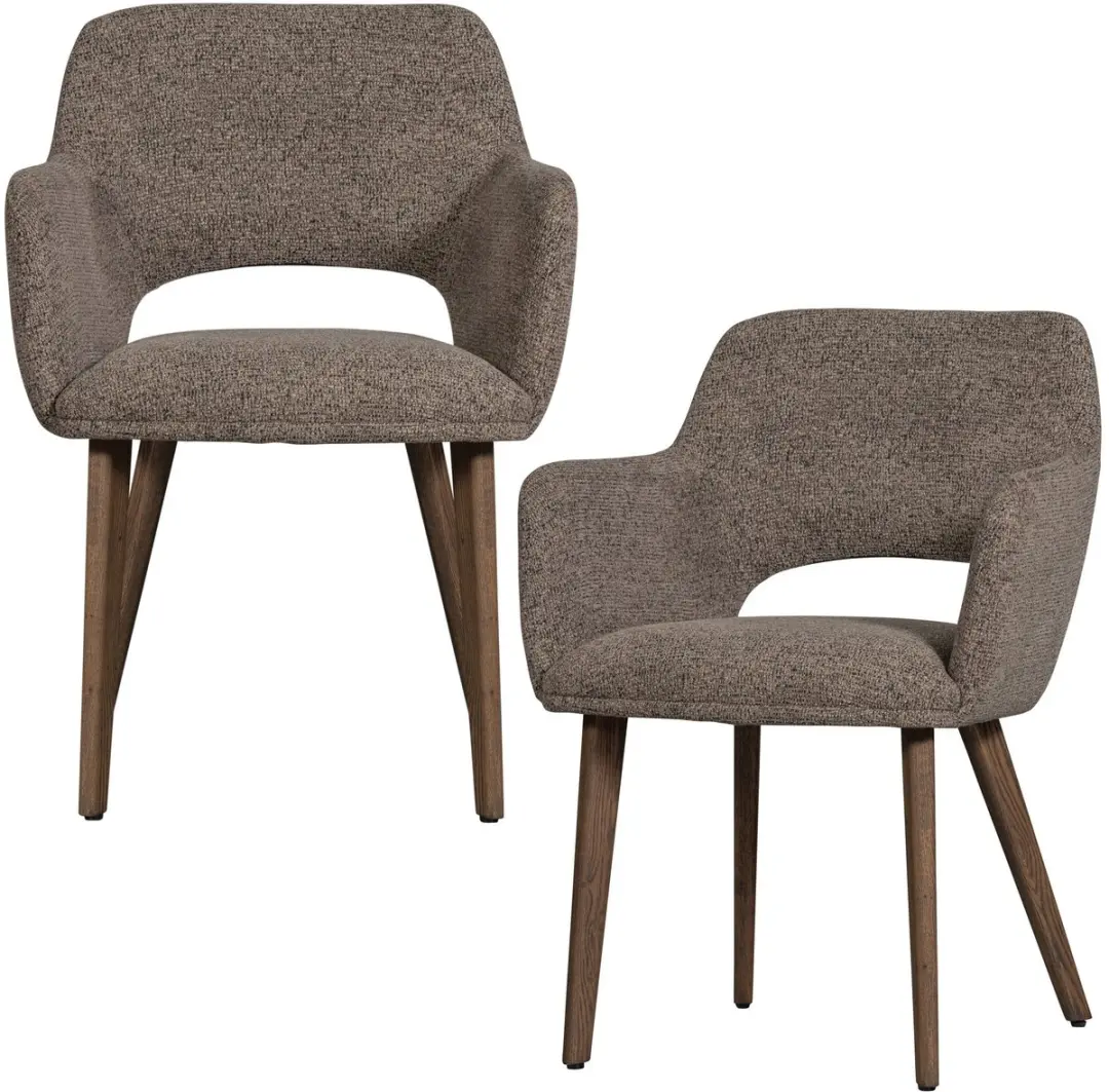 WOOOD Murat Eetkamerstoelen Houten Bruine Poot