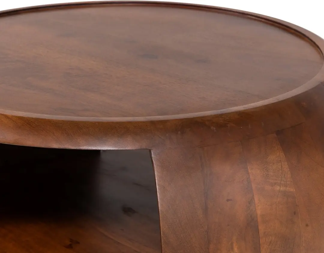 WOOOD Cole Salontafel 72cm - Bruin - afbeelding 6 van 6