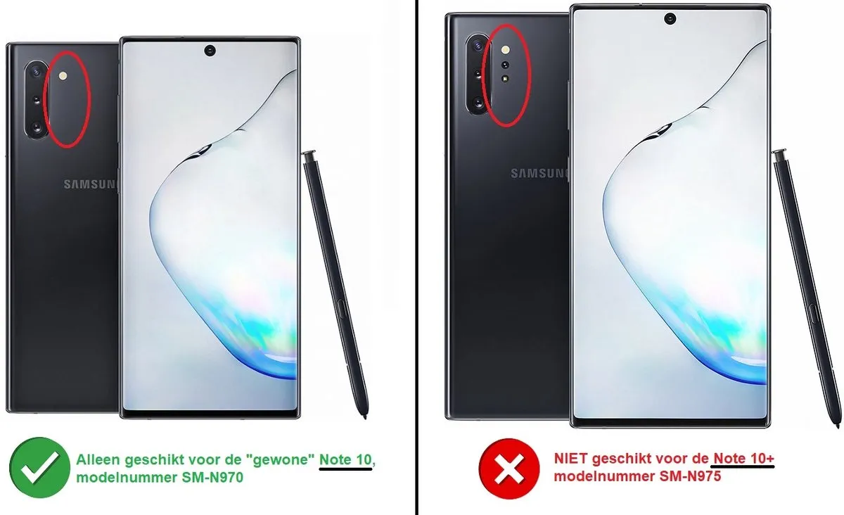 Samsung Galaxy Note 10 Clear View Cover - Roze - EF-ZN970CPEGWW