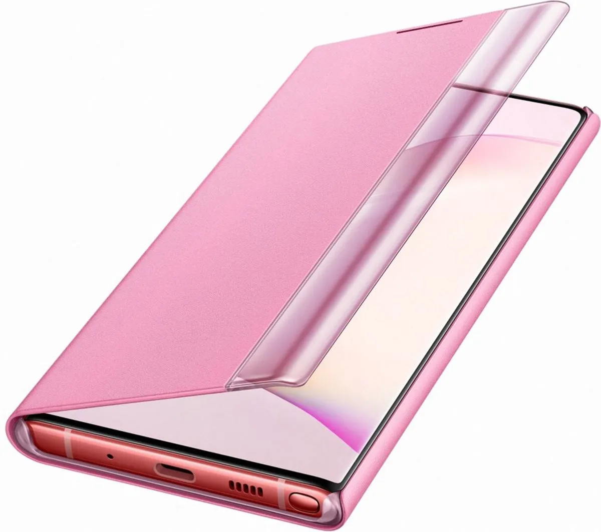 Samsung Galaxy Note 10 Clear View Cover - Roze - EF-ZN970CPEGWW