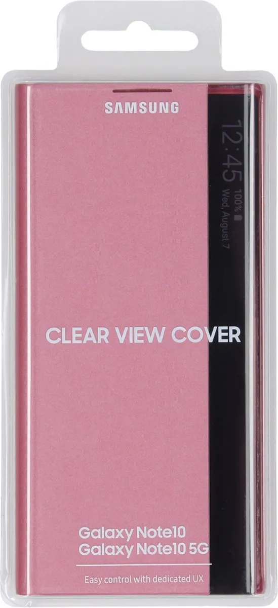 Samsung Galaxy Note 10 Clear View Cover - Roze - EF-ZN970CPEGWW - afbeelding 6 van 6