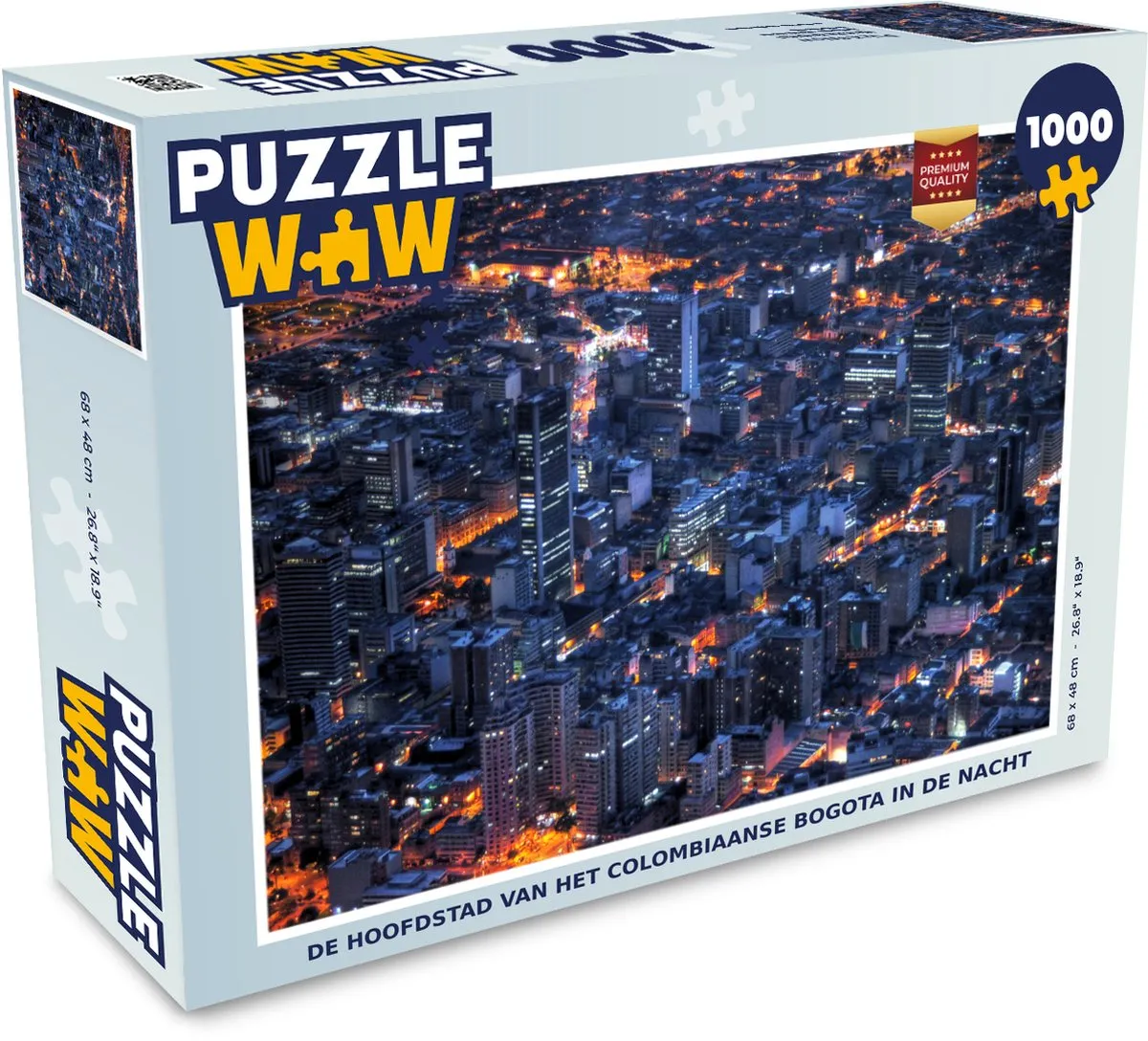 PuzzleWow Legpuzzel De hoofdstad van Bogota 1000 Stuks