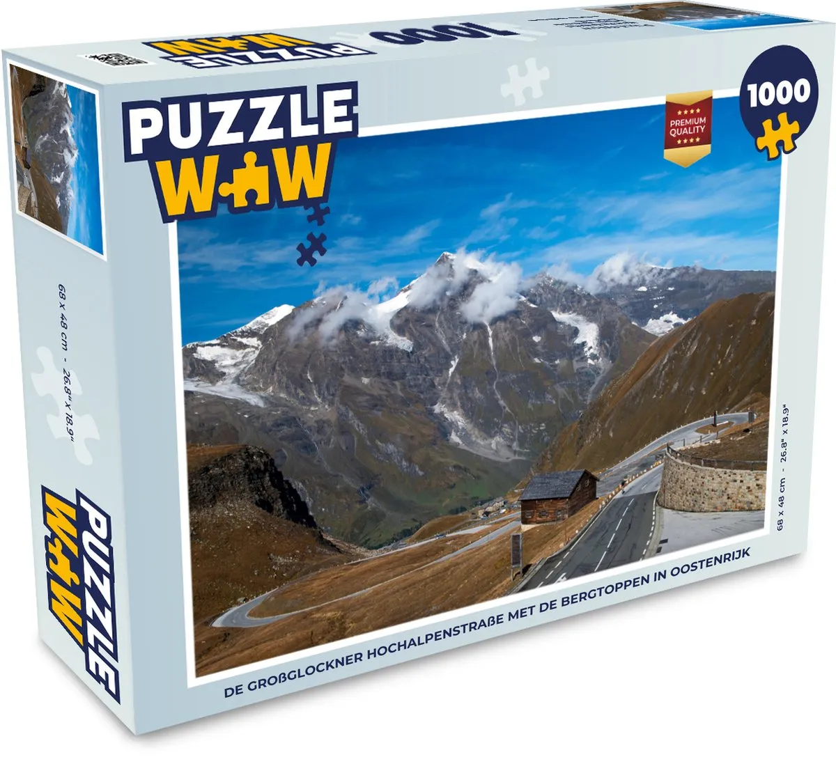 PuzzleWow Oostenrijk Legpuzzel 1000 Stuks - Multicolor
