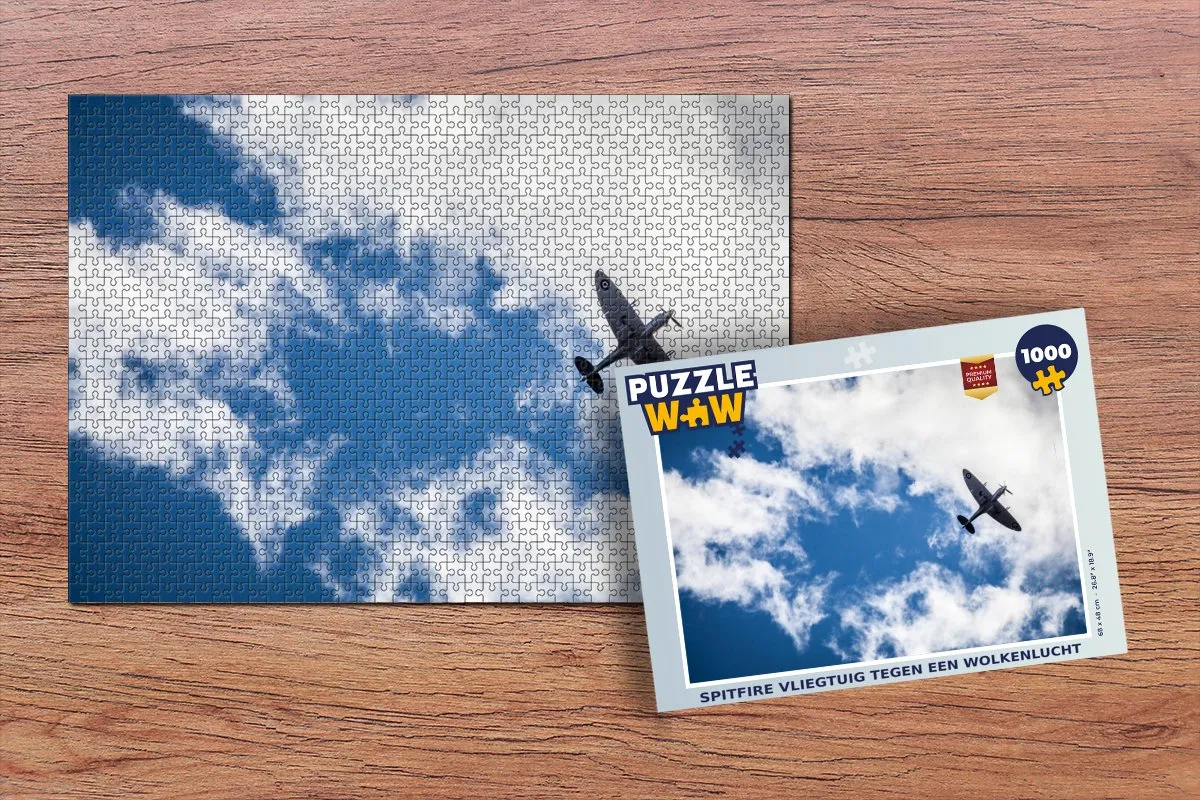 PuzzleWow Spitfire Legpuzzel 1000 Stuks - Multicolor