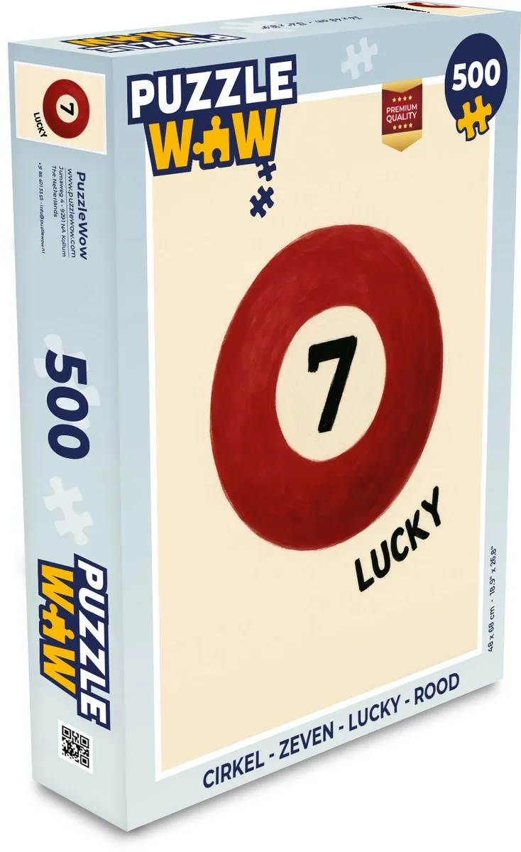 PuzzleWow Cirkel Zeven Lucky Legpuzzel 500 Stuks