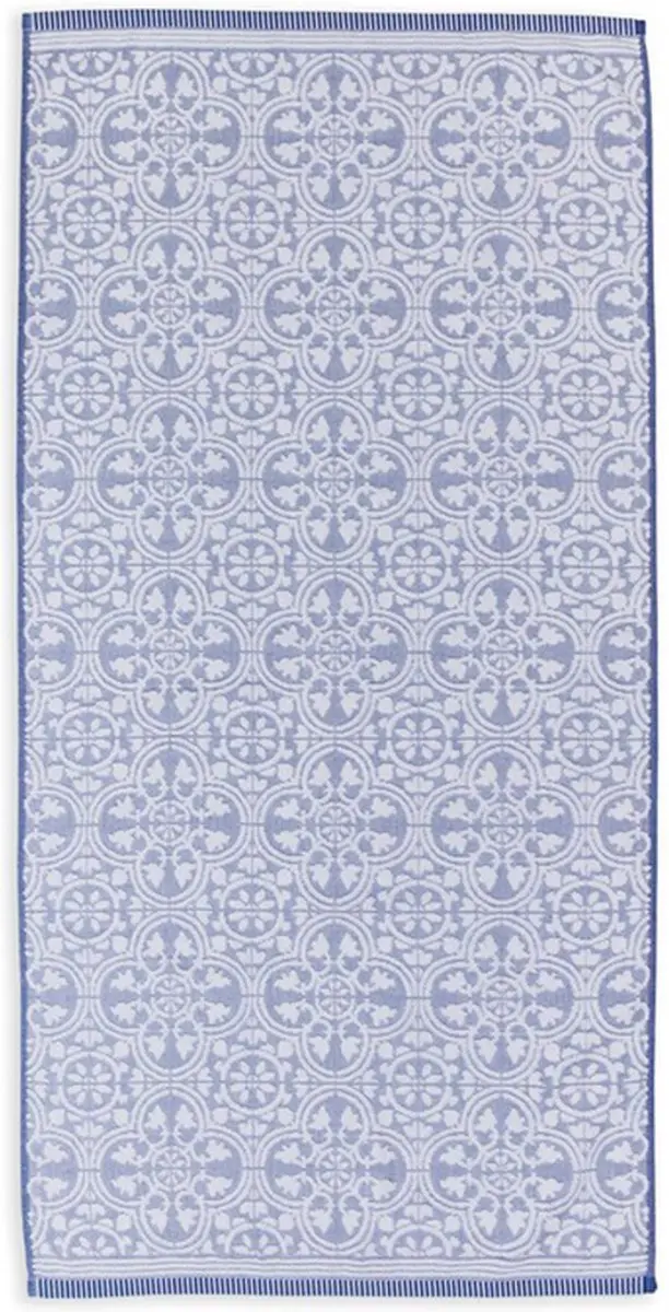 Douchelaken Pip Studio Tile de Pip Blauw 70x140
