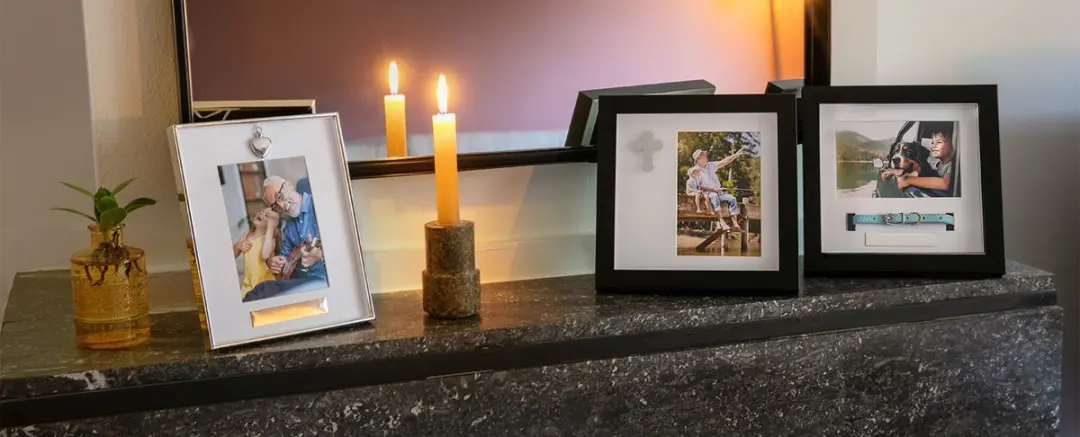 Zilverstad Fotolijst met Kruis 10x15cm - Zwart - afbeelding 2 van 2