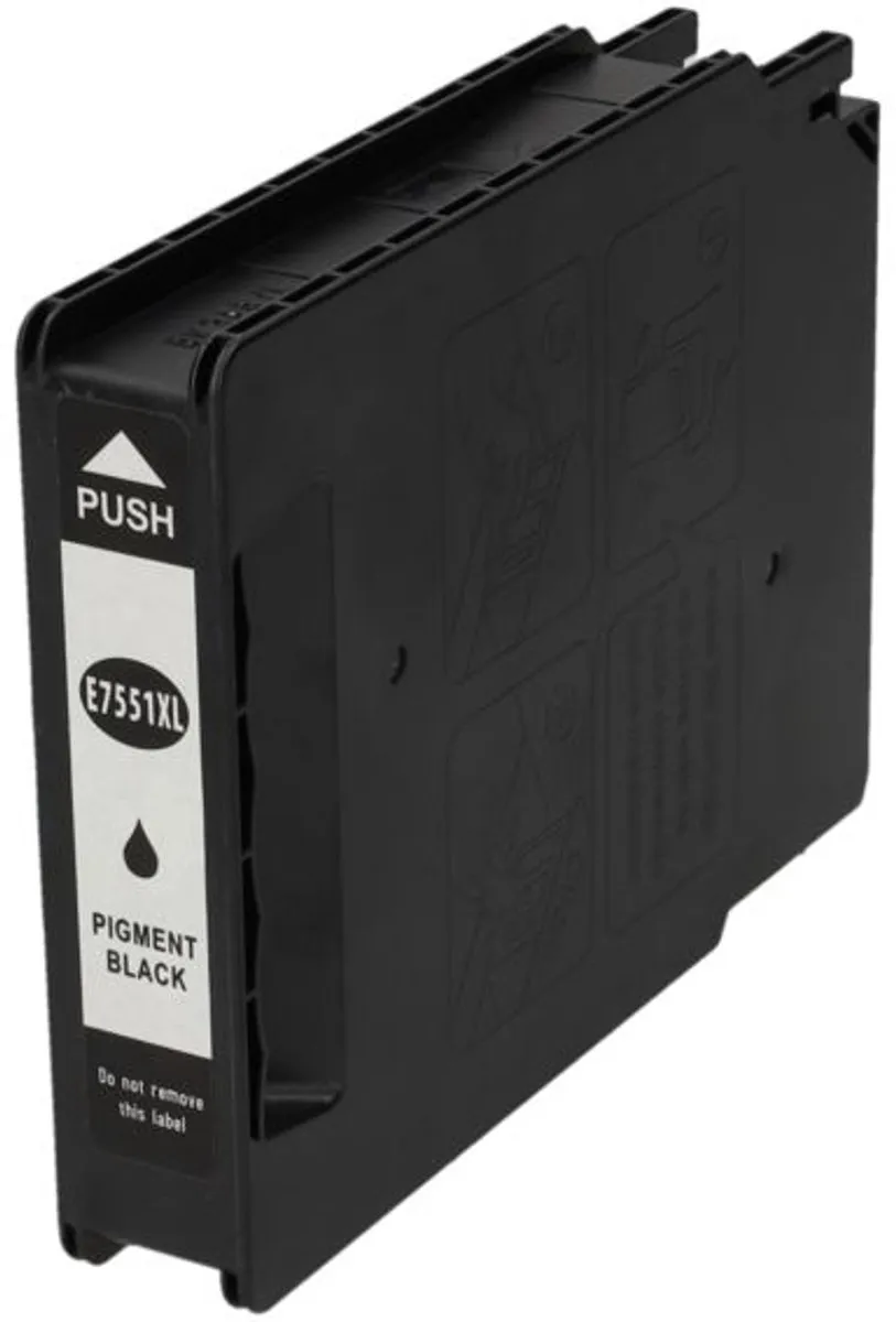 PrintAbout T7551 Inktcartridge - Zwart - 6500 pagina's