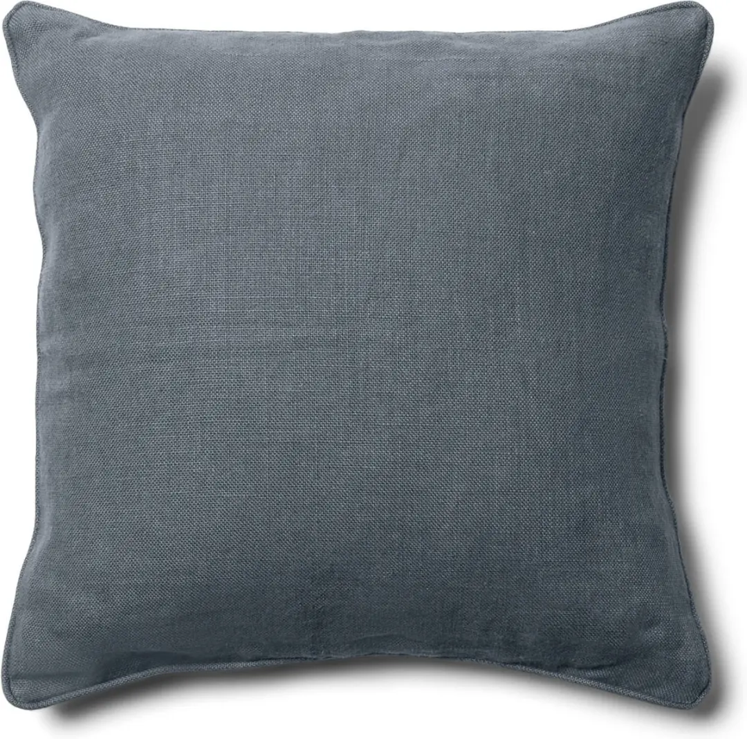 Riviera Maison Kussenhoes 50x50 Blauw linnen effen kleur