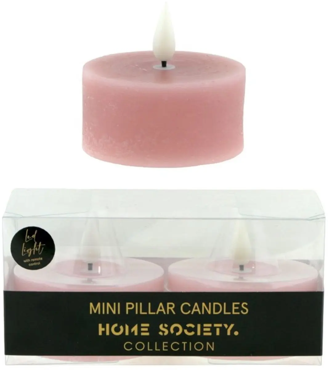 Home Society Maxi Theelicht LED 2 pack Lilac