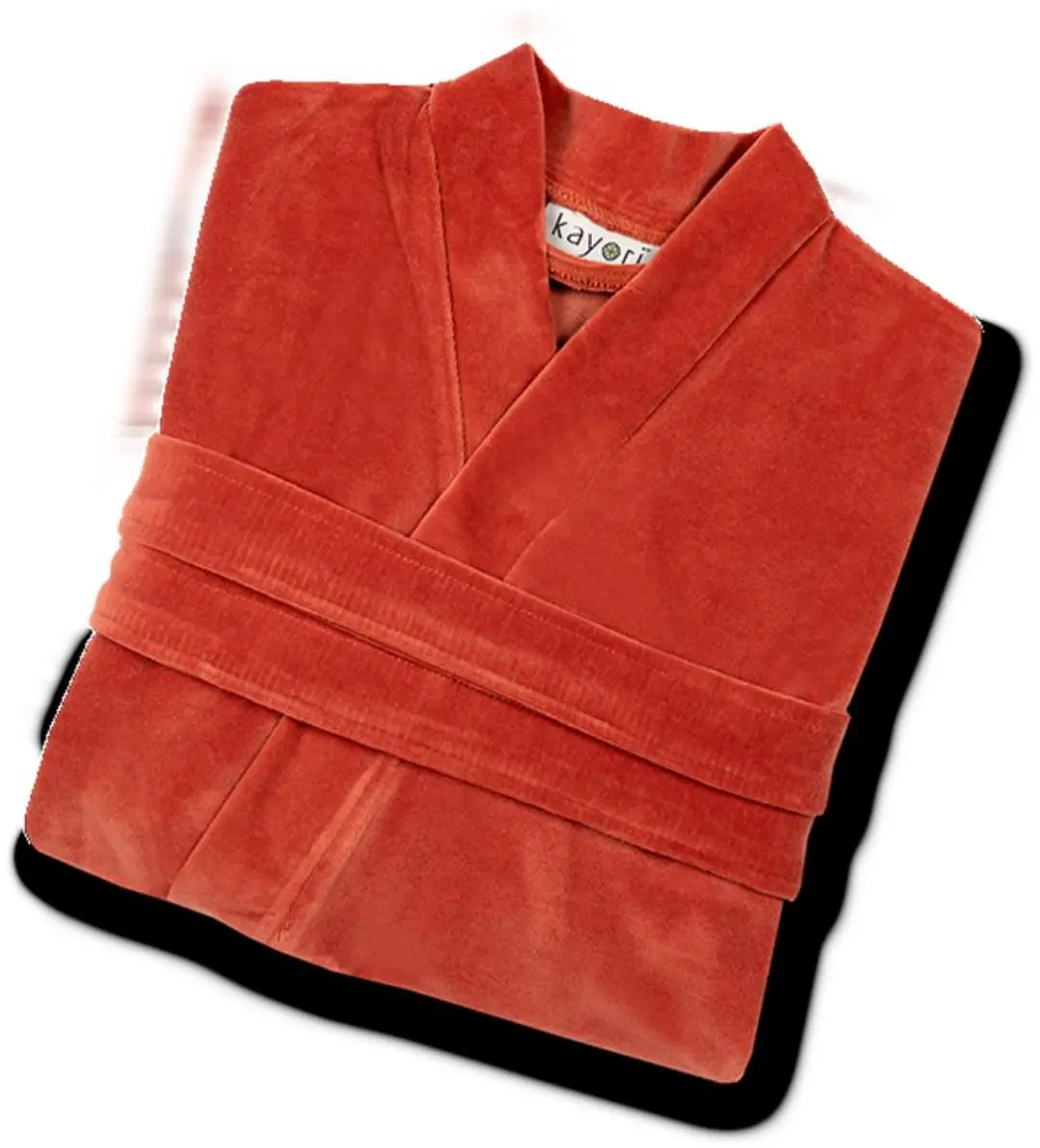 Kayori Mori Badjas - Unisex - Biologisch Katoen - Oranje - XL - Kort