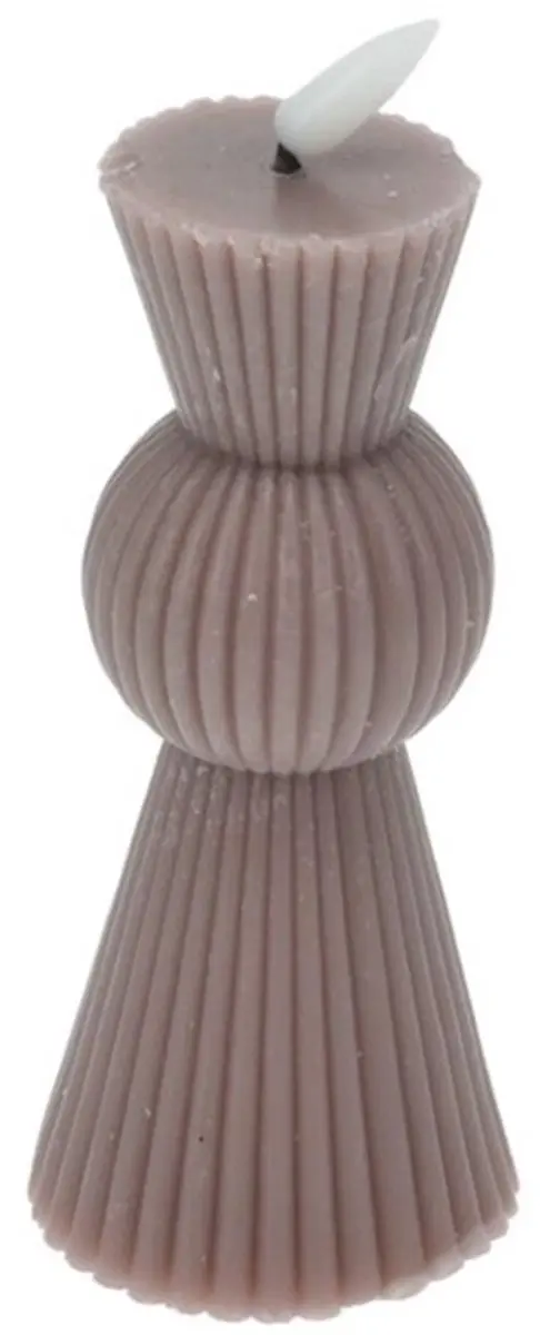 LED Puin Kaars 6,5x14,5cm met Flackerend Vlam Effect