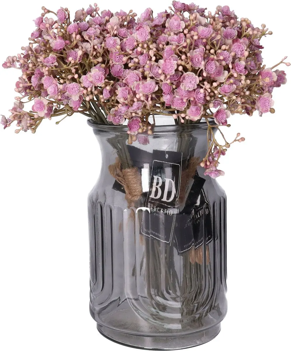 Bellatio Design Kunstbloemen boeket Gipskruid