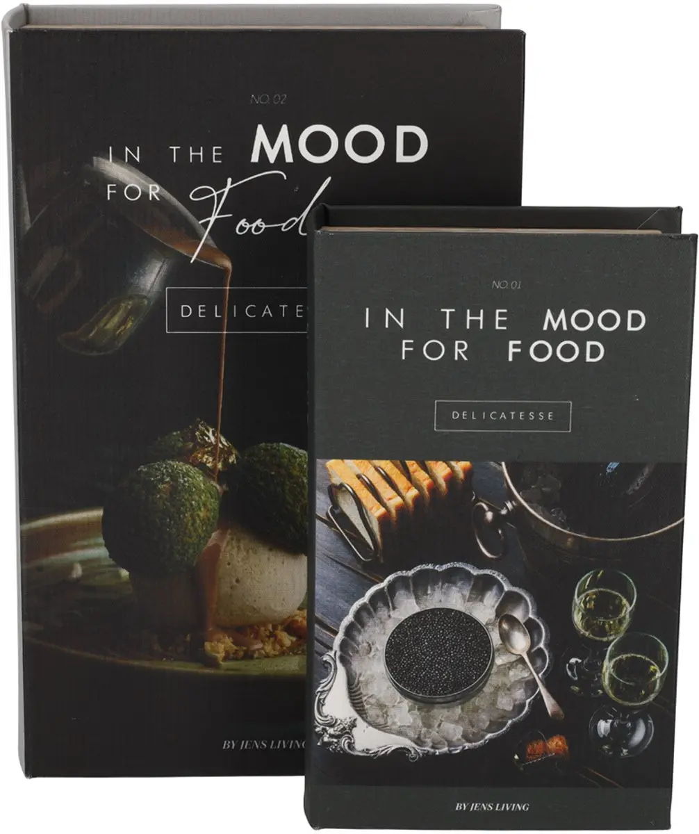 JENS Living Opbergboek Food set van 2