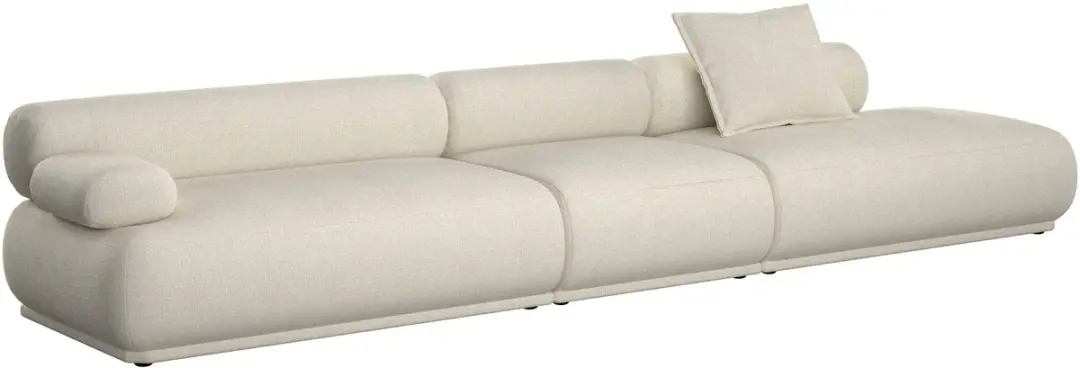 Zuiver Rembrandt 4,5-zitsbank Links Beige
