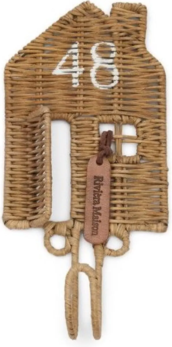 Riviera Maison Rustic Rattan Happy Home Hook set van 3