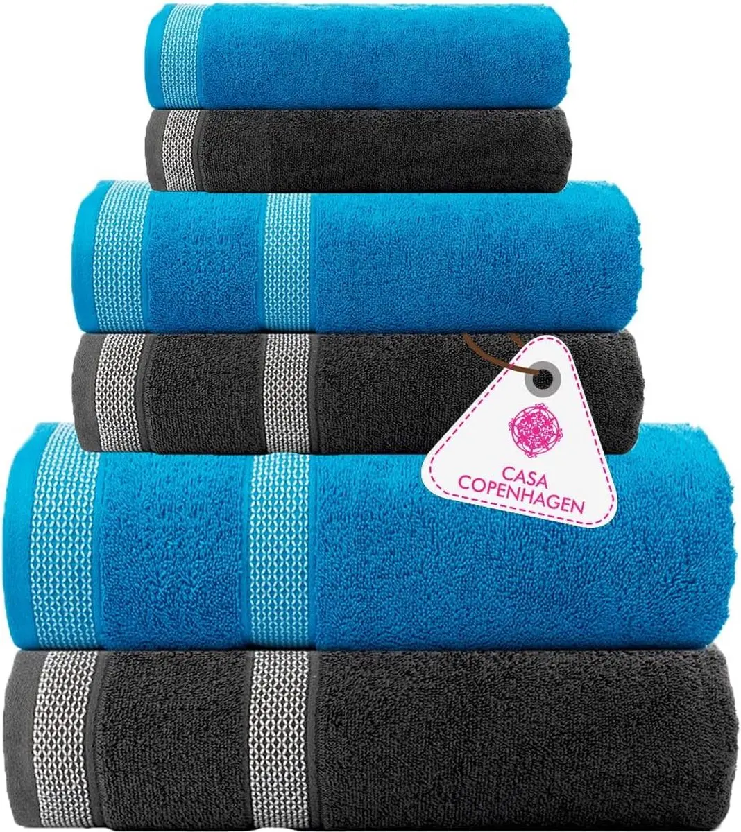 Solitaire Mix handdoc 600 g/m² Egyptisch katoen voor hotel, spa, gebouw en badk