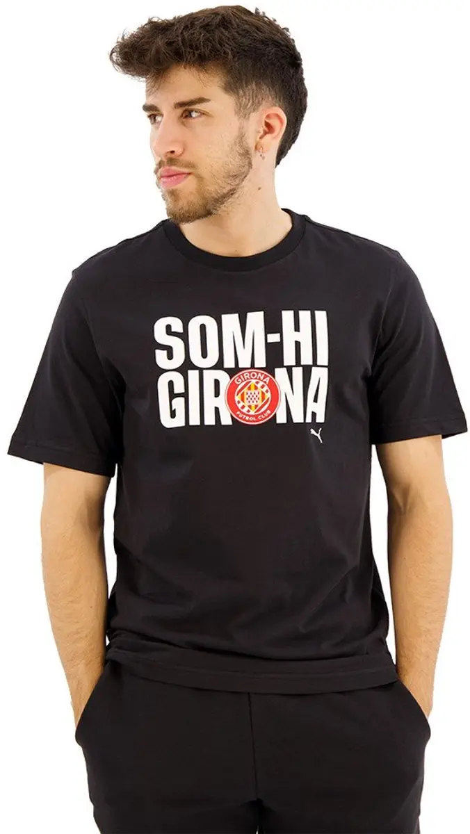 Puma Som-hi Girona Fc T-shirt Met Korte Mouwen Zwart S