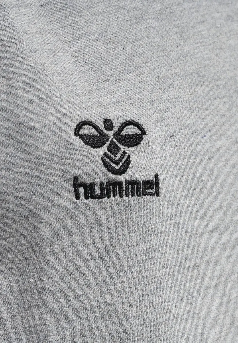 Hummel Move Grid Katoenen Sweater - Grijs Melange - afbeelding 4 van 6