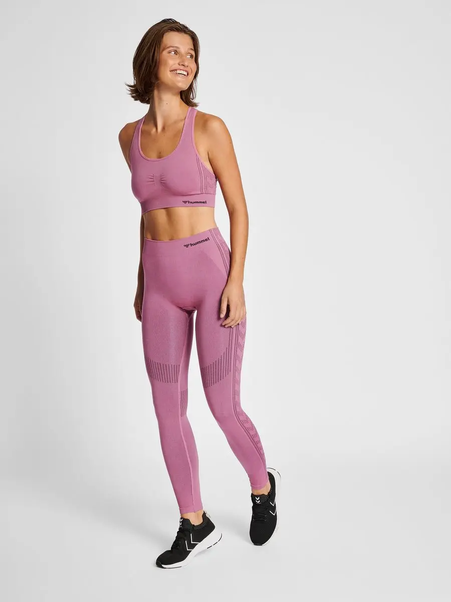 Hummel Shaping Naadloze Sportbeha - XS Heather Rose - afbeelding 5 van 6