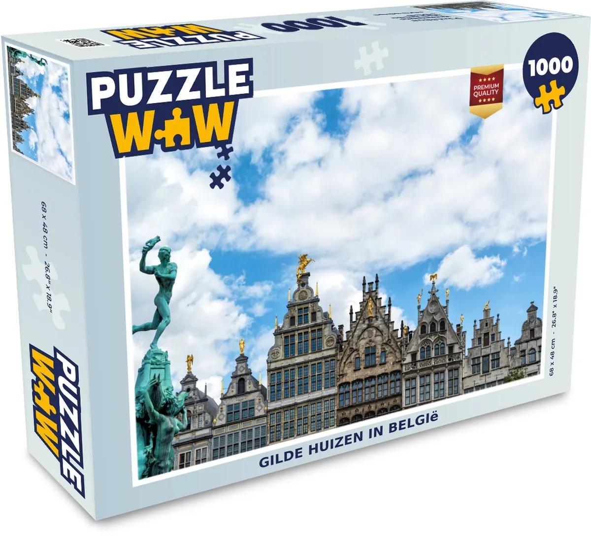 PuzzleWow Gilde Huizen België Legpuzzel 1000 Stuks