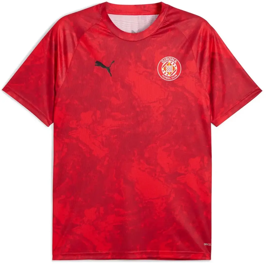 Puma Girona Fc 25/26 Voor De Wedstrijd T-shirt Met Korte Mouwen Rood S Man