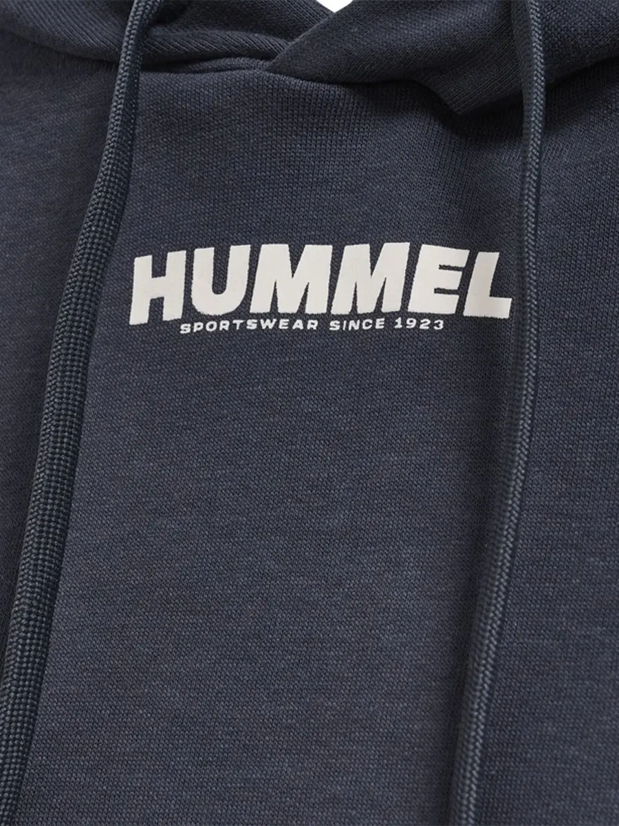 Hummel HmlLEGACY Cropped Hoodie - Blauw - afbeelding 4 van 6