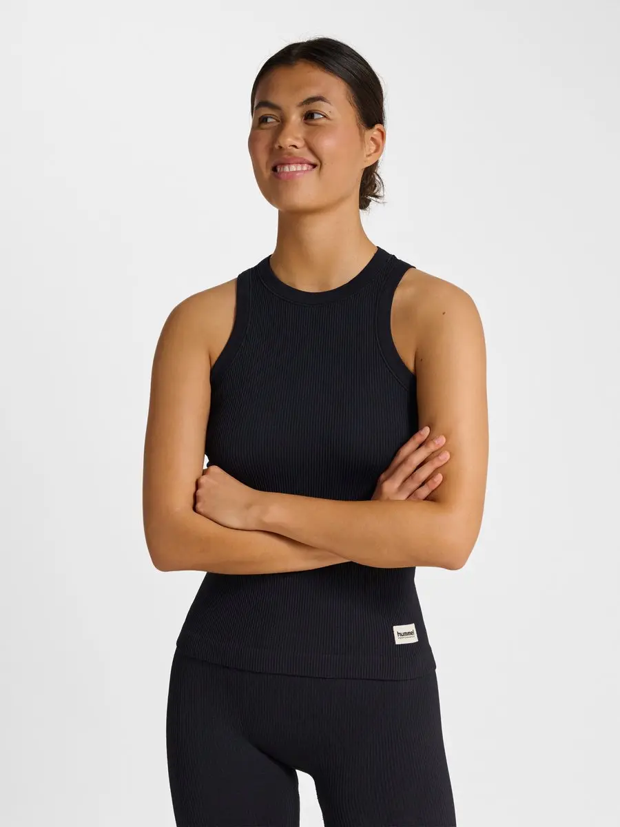 Hummel Pulse Seamless Rib Tanktop - Zwart M - afbeelding 5 van 6