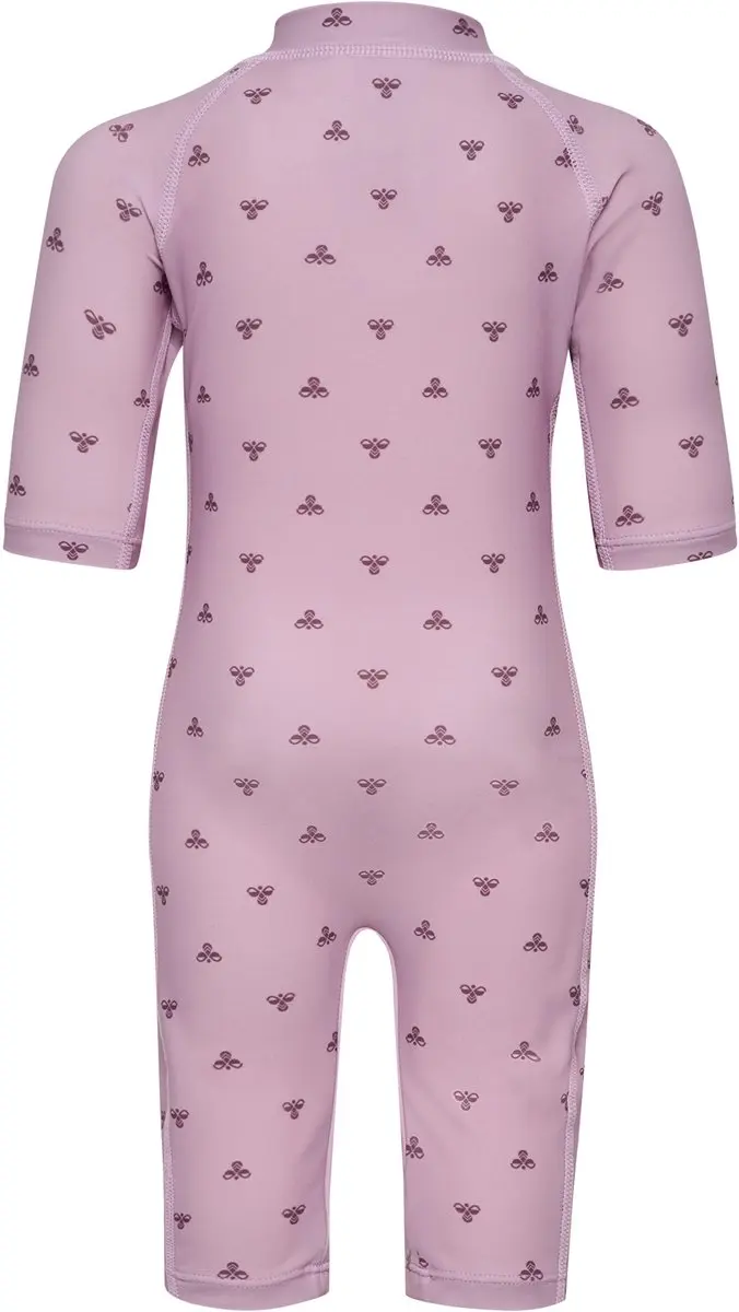 Hummel Bee AOP Zwemkleding 3/4 Meisjesbaby - 80 - Mauve Shadow - afbeelding 2 van 6